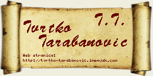 Tvrtko Tarabanović vizit kartica